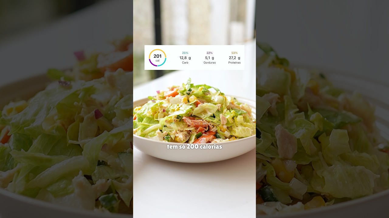 A SALADA IDEAL PARA O DIA A DIA - COM 200 CALORIAS E 27G DE PROTEÍNA 