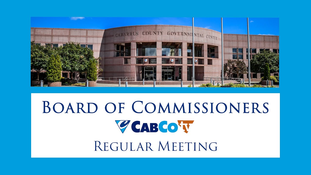 Cabarrus County BOC Regular Meeting 01.20.2026