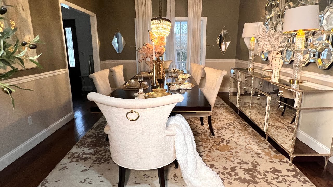 SUPER GLAM DINING ROOM DECORATING IDEAS / Glam Style Home Decor Trends