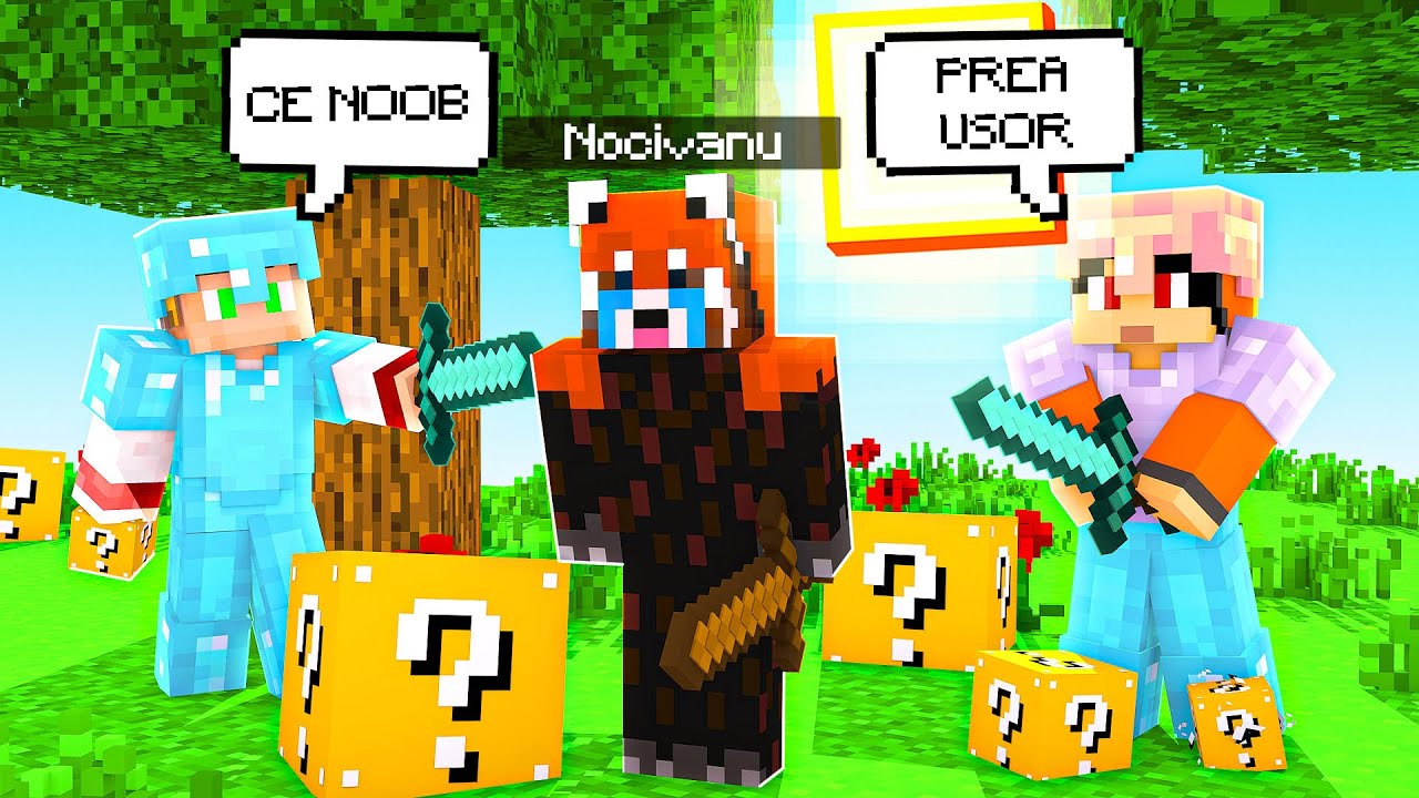 ABONATII RAD DE MINE! Survival Games cu Lucky Blocks