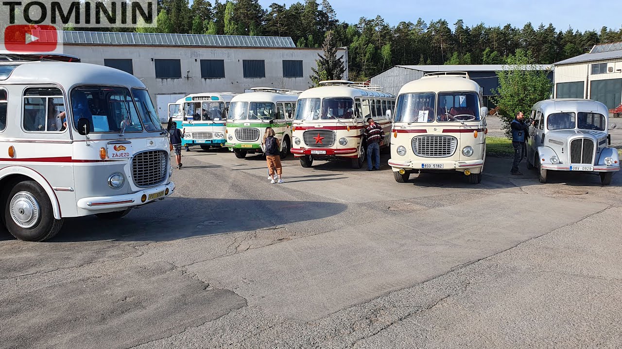Sraz autobusů Škoda RTO a dalších autobusů | Sosnová classic 2022 | Historic bus show