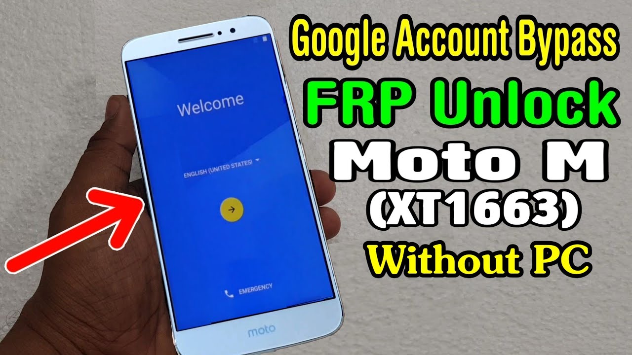Motorola Moto M (XT1663) FRP Unlock or Google Account Bypass Easy Trick Without PC