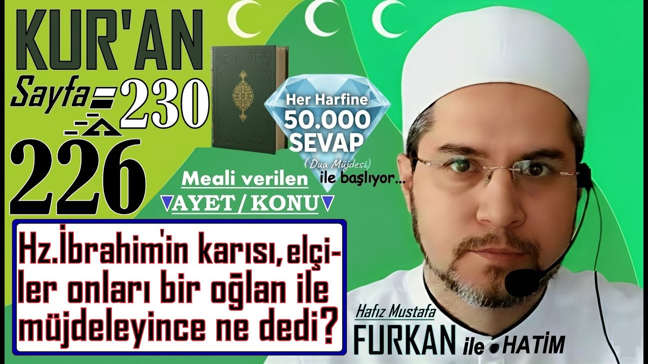 #kuran sayfa 226-230 arası #kıraat ve #hudsuresi 11/68-73. ayetlerin #kuranmeali