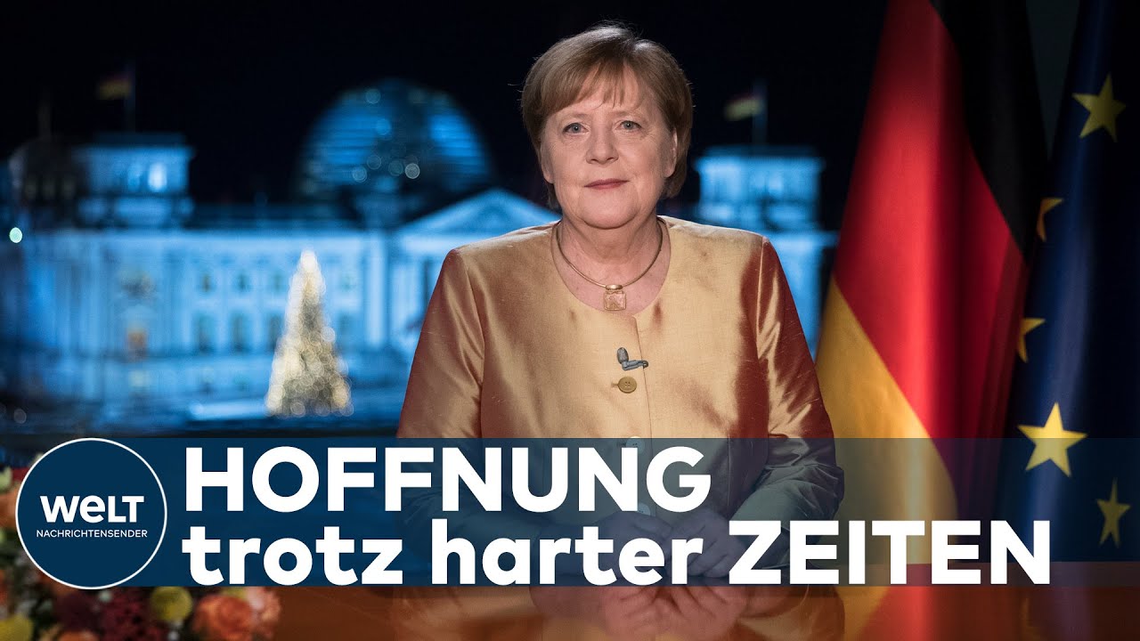 WELT DOKUMENT: Neujahrsansprache - Kanzlerin Merkel stimmt Bürger auf schwere Corona-Zeiten ein