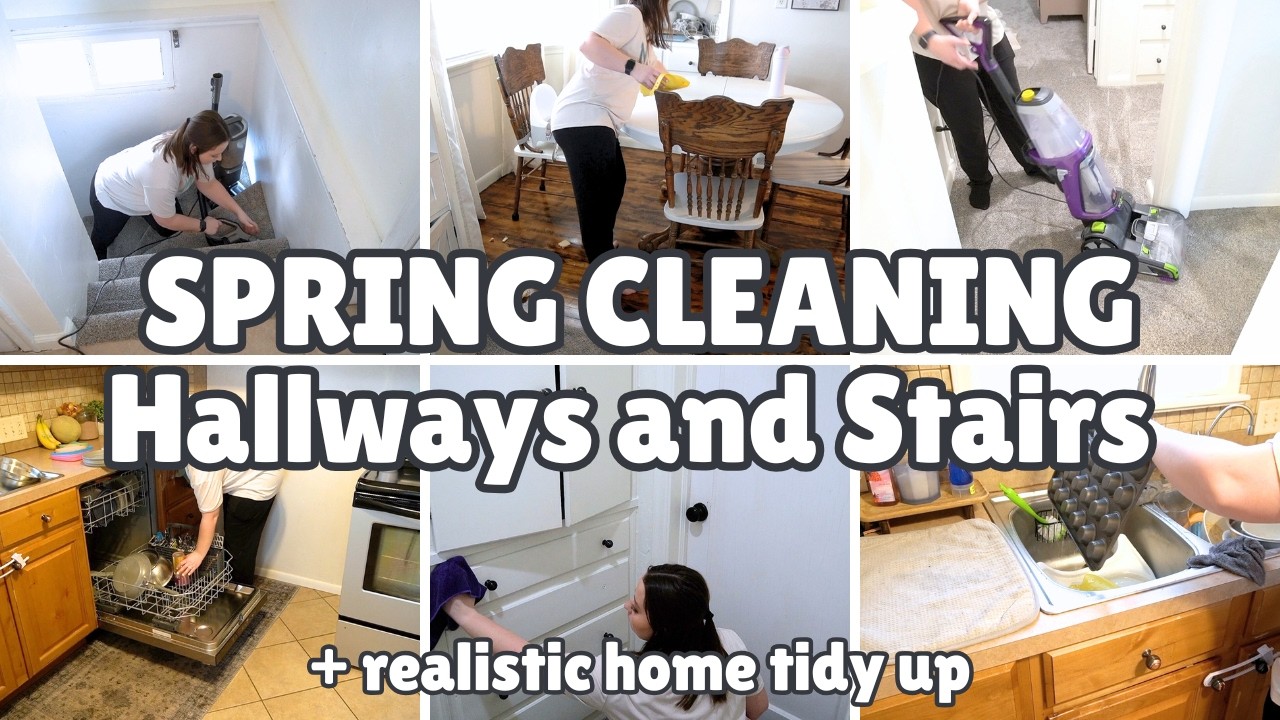 SPRING CLEAN WITH ME! Hallways, Stairs & Realistic Home Tidy Up 2026