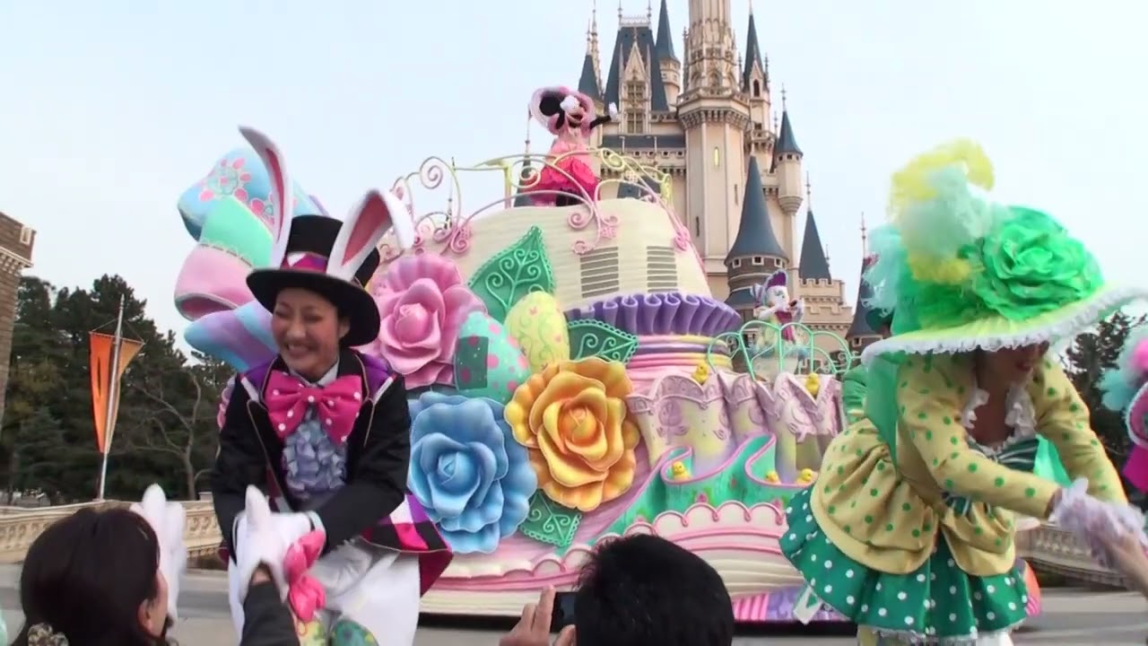 【TDL】ディズニー・イースターワンダーランド 2010年ver シンデレラ城前