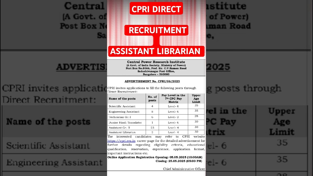 assistant librarian recruitment 2025 #urgentvacancy #jobopening #jobvacancy #latestvacancy #job #fyp