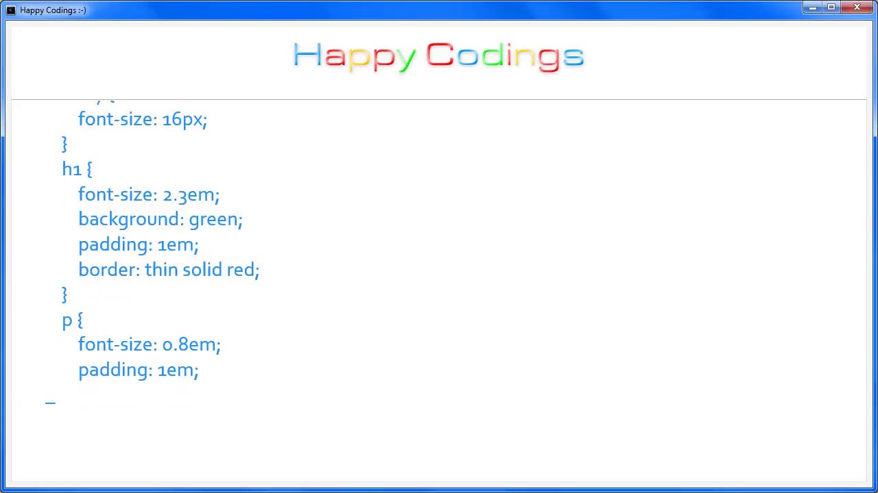 HTML | Tag style selector