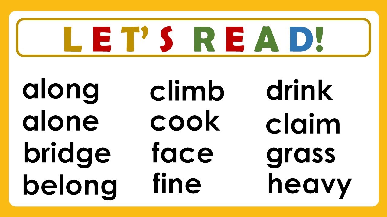 WORDS FOR GRADE 5 | DEVELOP READING SKILLS | PRACTICE READING NEW WORDS