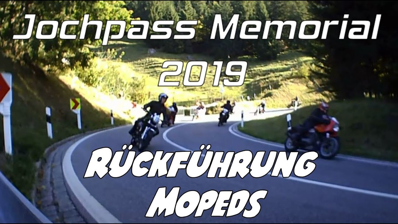 Jochpass Memorial | R&uuml;ckf&uuml;hrung Motorr&auml;der und Vespa | Pohl Motorsport