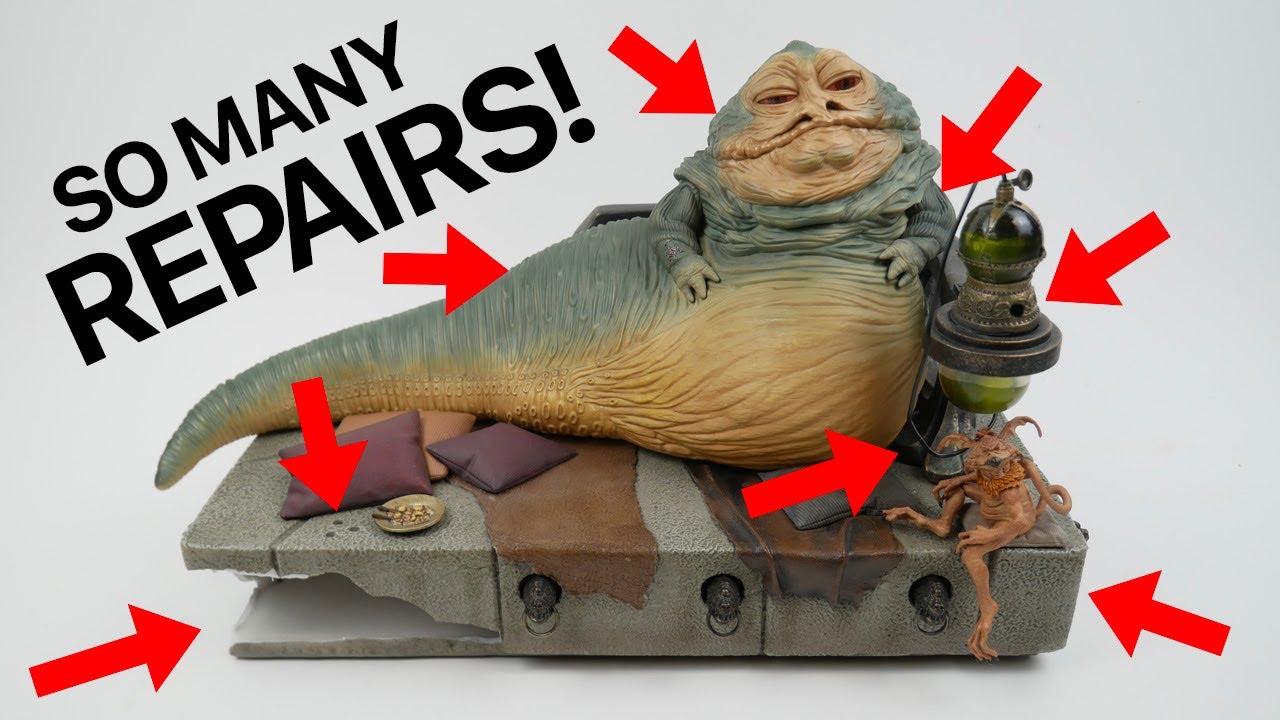 This statue arrived damaged! Can I repair it? (Iron Studios Jabba the Hutt Statue Restoration)