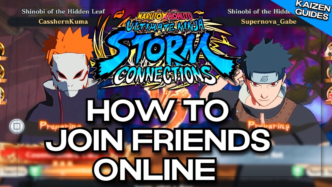 How to join friends ONLINE in Naruto Storm Connections