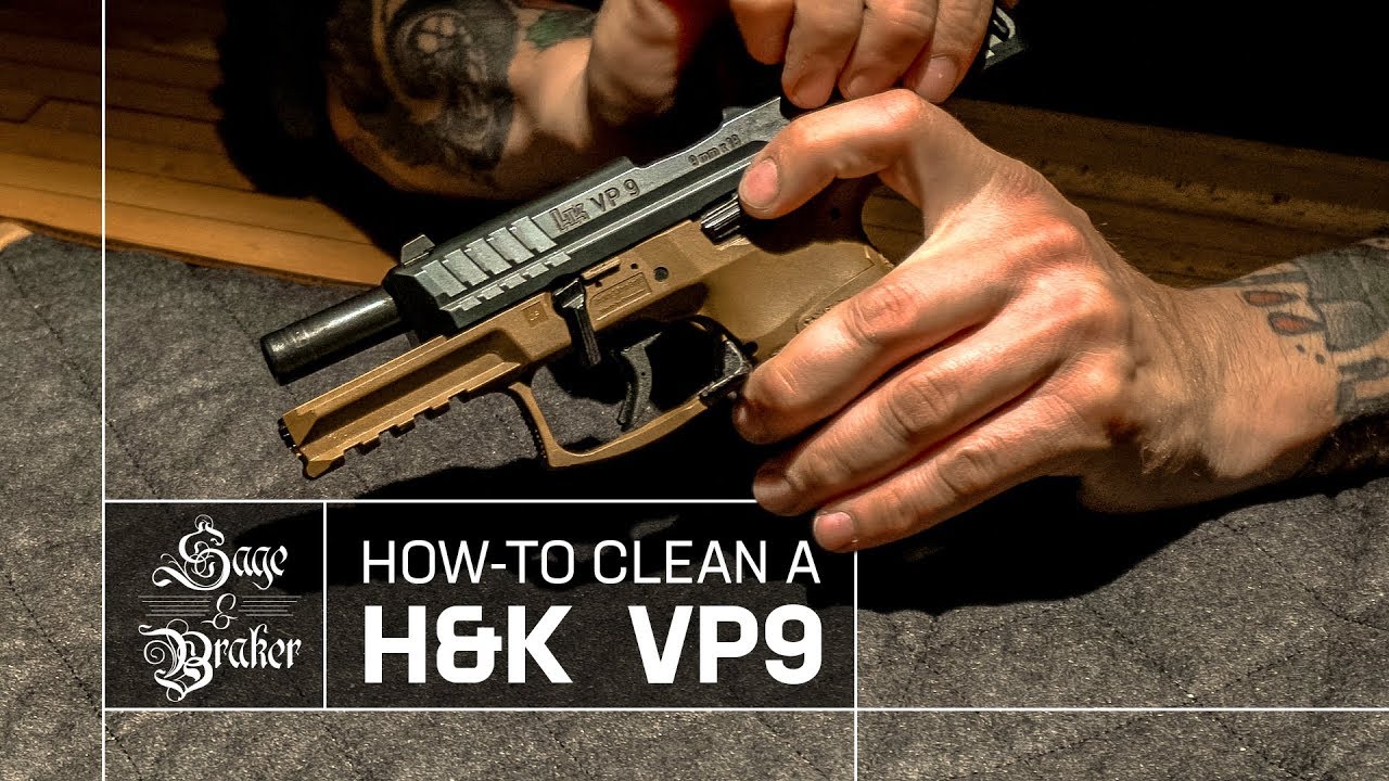 Пистолет HK VP9 // Как чистить и разбирать