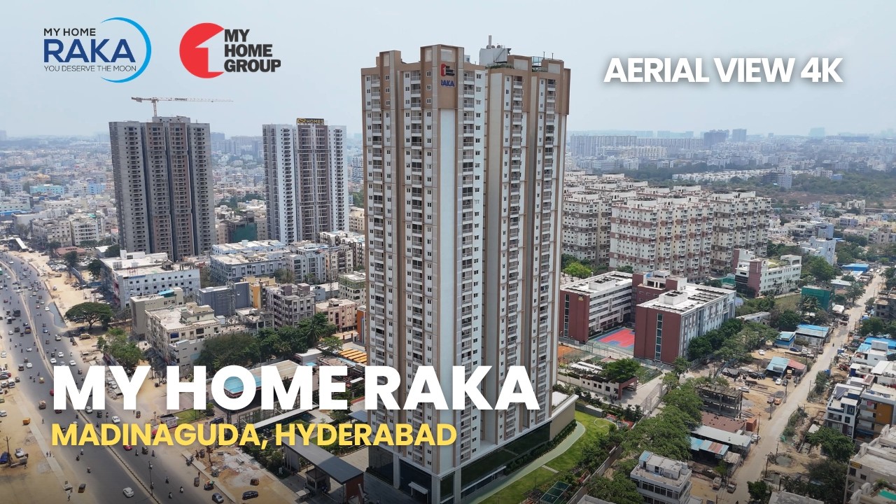 My Home Raka | Luxury Apartments In Madinaguda, Hyderabad | 4K Aerial View | Drone Masters