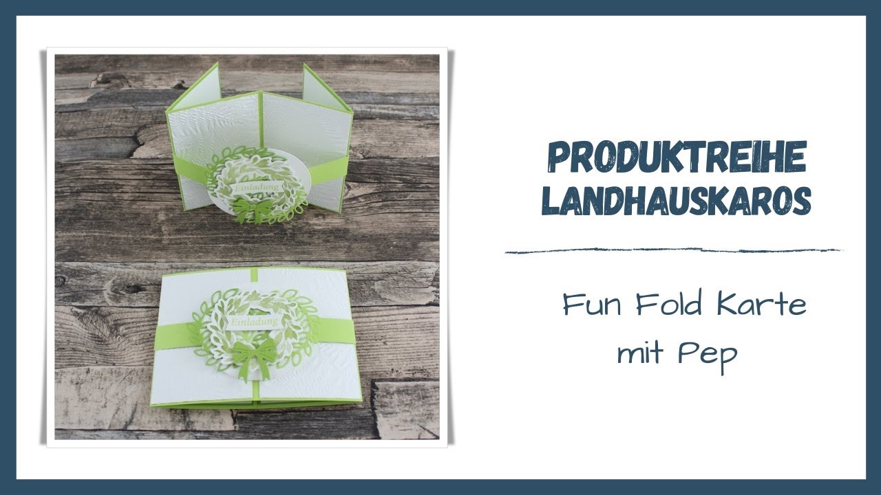 Anleitung #471: Fun Fold Karte mit Pep | Produktpaket Landhauskaros