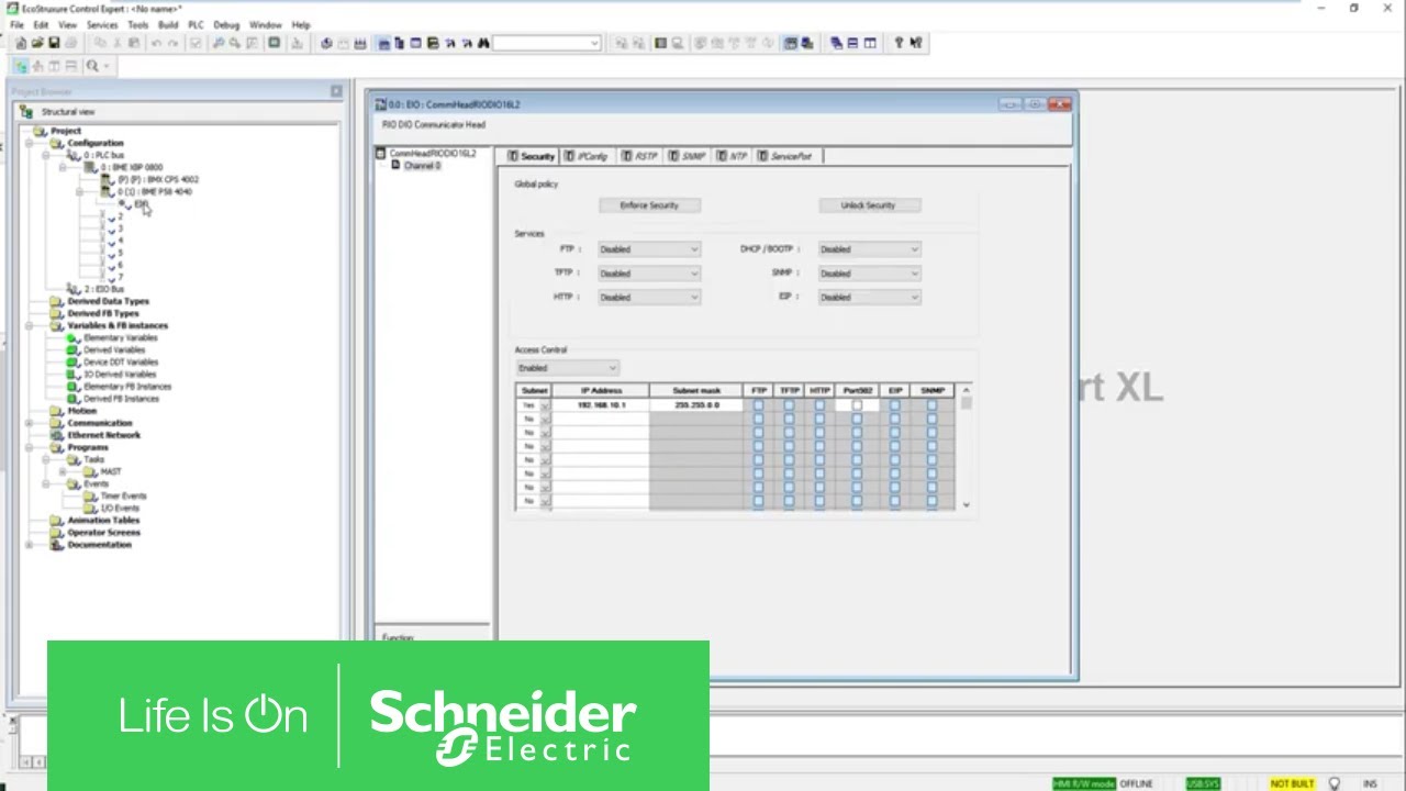 How to Configure a StandAlone BMENUA0100 in Control Expert v14.1 | Schneider Electric Support