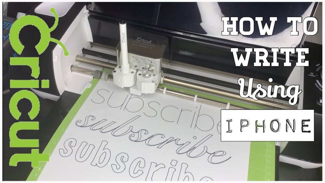 How To Write Using Cricut Explore Air 2 + Cricut Design Space Writing Tutorial On IPhone