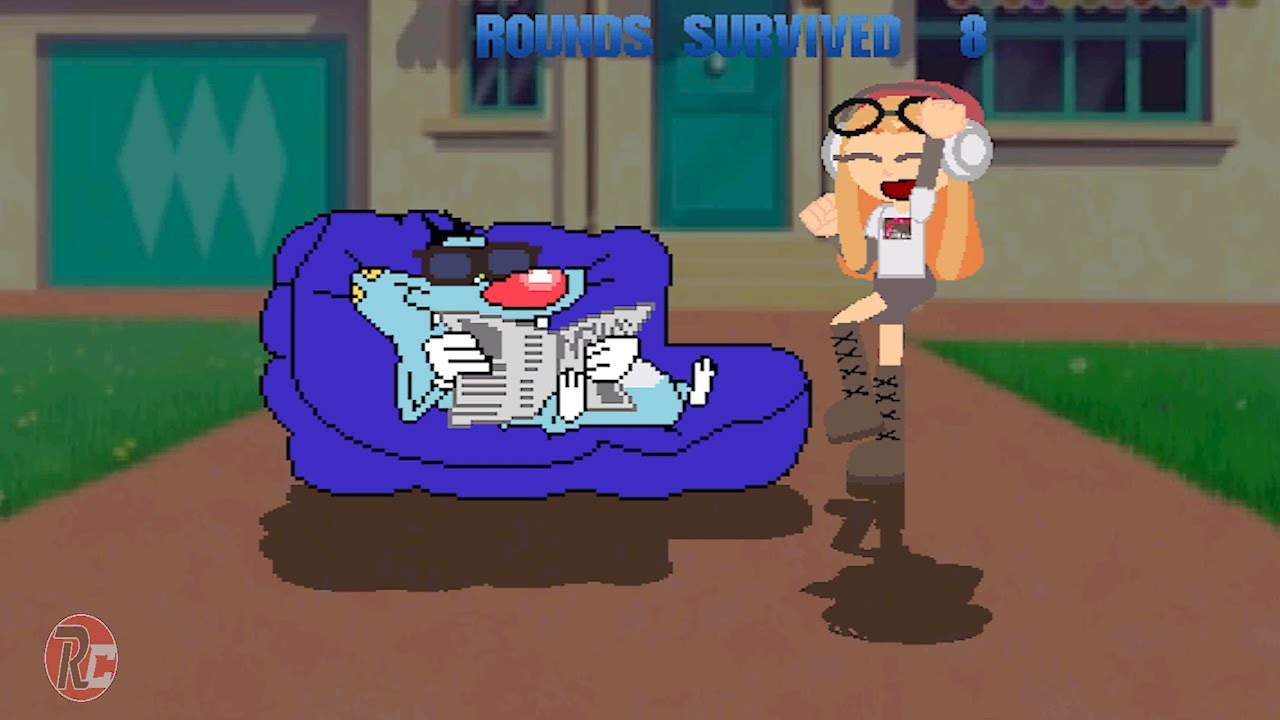 OGGY TEAM UP WITH MEGGY vs MUGENS in SURVIVAL MODE
