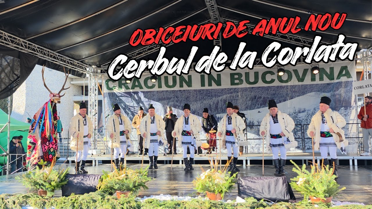 Cerbul de la Corlata – Tradiție străveche din Bucovina. Obiceiuri de iarnă