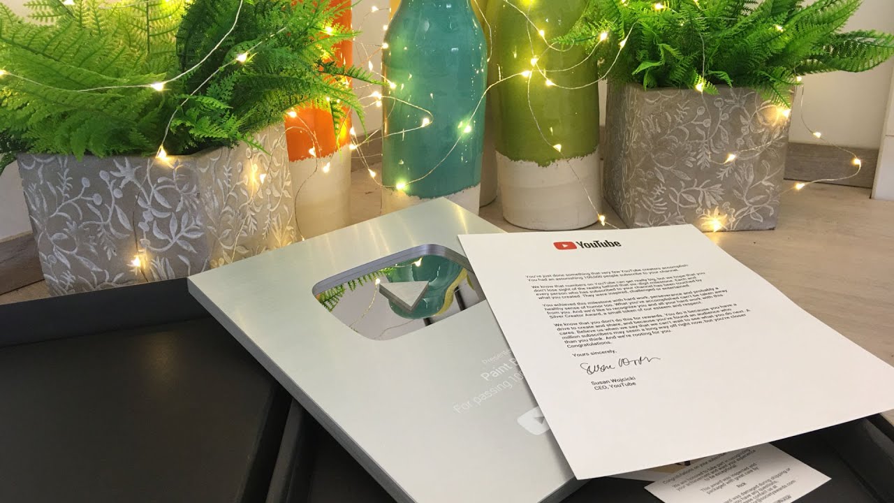 Silver Play Button Unboxing