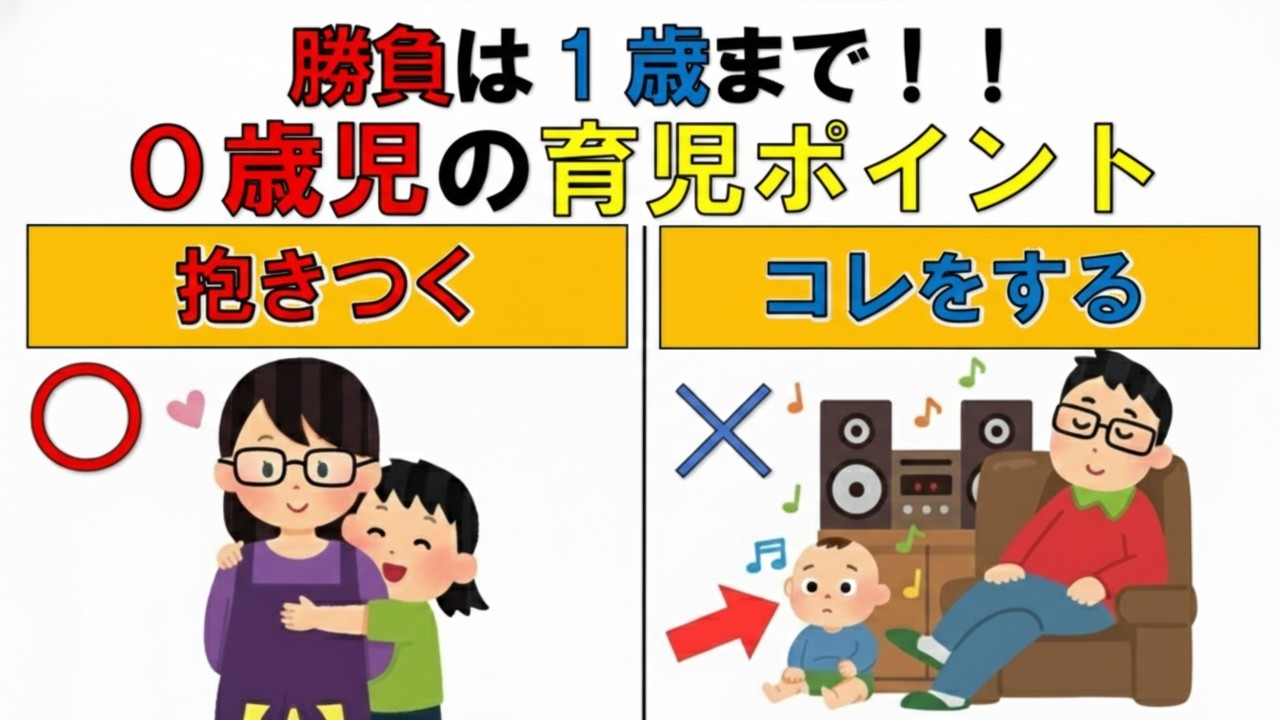 9割の親が知らない！1歳までに脳が爆発的に伸びる理由【子育て雑学】