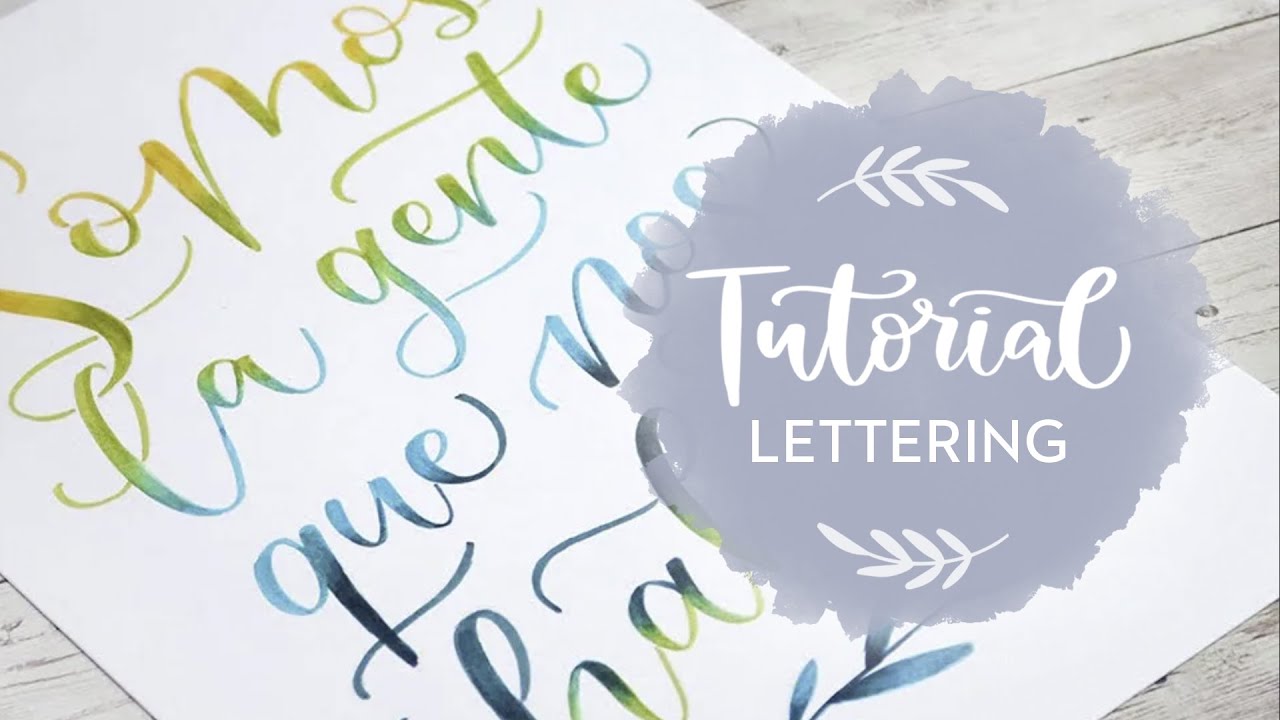 Tutorial Lettering | Lámina con degradado