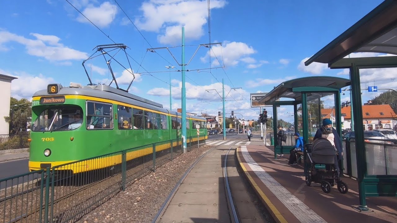 Tramwaje Poznań - CABVIEW. Linia 15 Budziszyńska - Os. Sobieskiego.