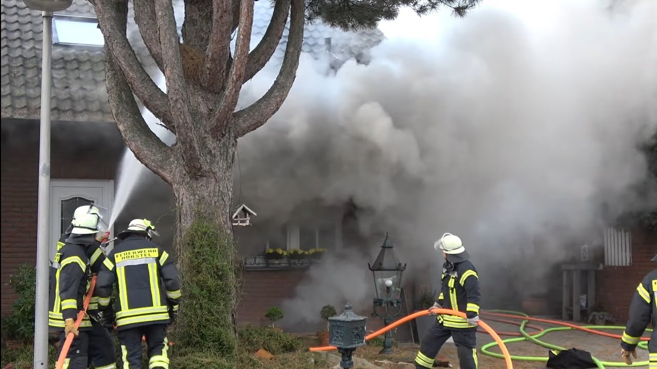 [Zimmerbrand] Kellerbrand Riesenbeck Hörstel-Einsatzfahrten uvm.