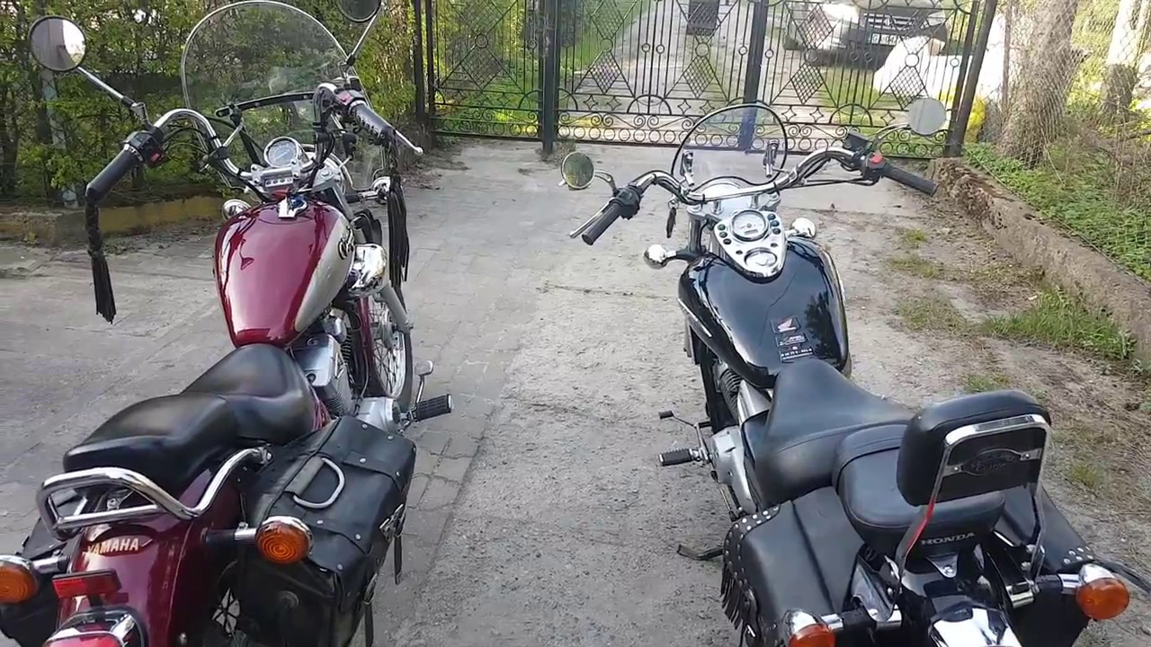 Yamaha Virago 125 vs Honda Shadow 125 porównanie.  Motorcycle comparison