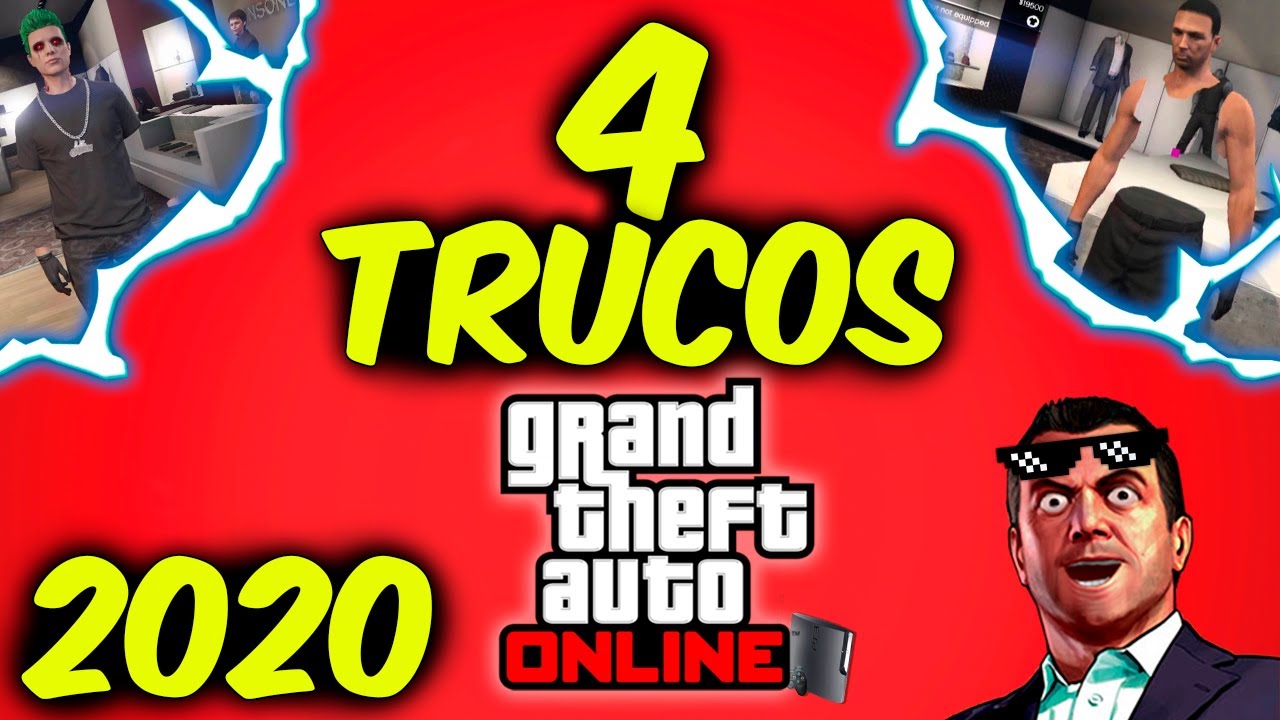 4 TRUCOS GTA 5 ONLINE PS3 Que 👉FUNCIONAN EN 2020👈