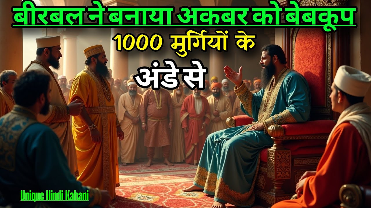 1000 मुर्गियों का 1 अंडा? बीरबल ने अकबर को कैसे बेवकूफ बनाया | akbar birbal unique story in hindi 
