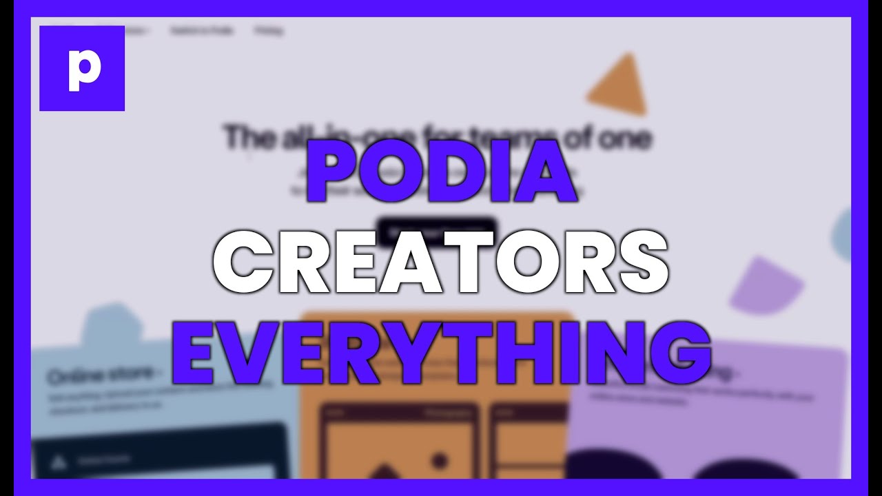 PODIA for CREATORS: EVERYTHING YOU NEED in ONE PLATFORM