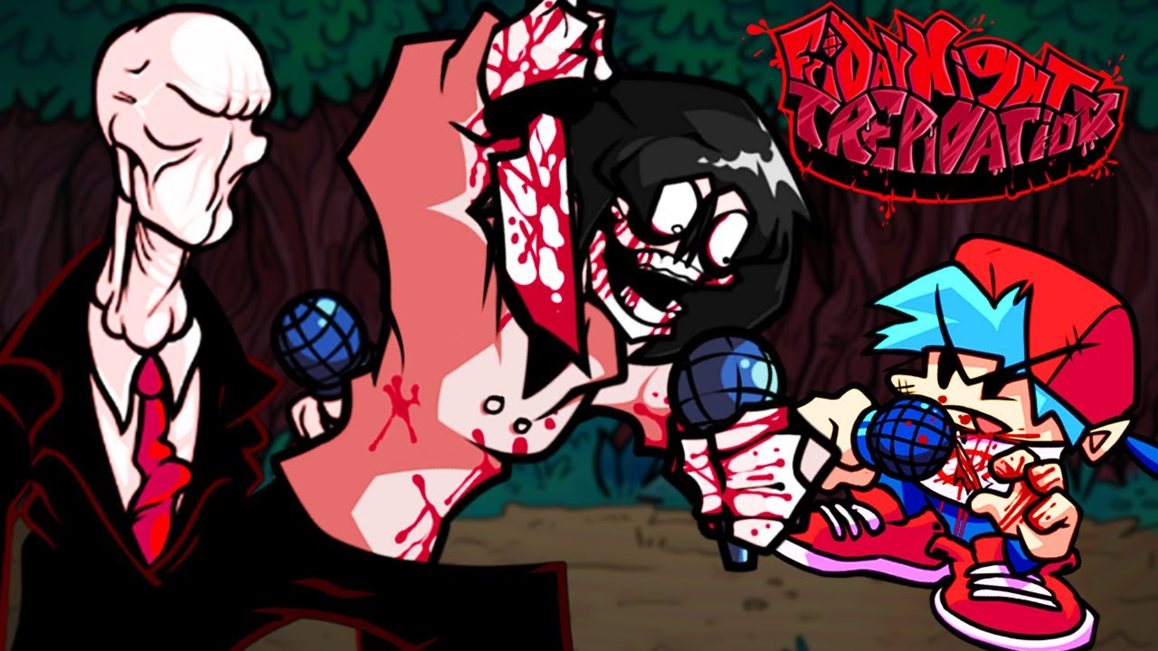 🍄 CREEPY JEFF THE KILLER POWRACA Z PRZYJACIÓŁMI W FRIDAY NIGHT FUNKIN'!? - VS TREPIDATION [HARD]