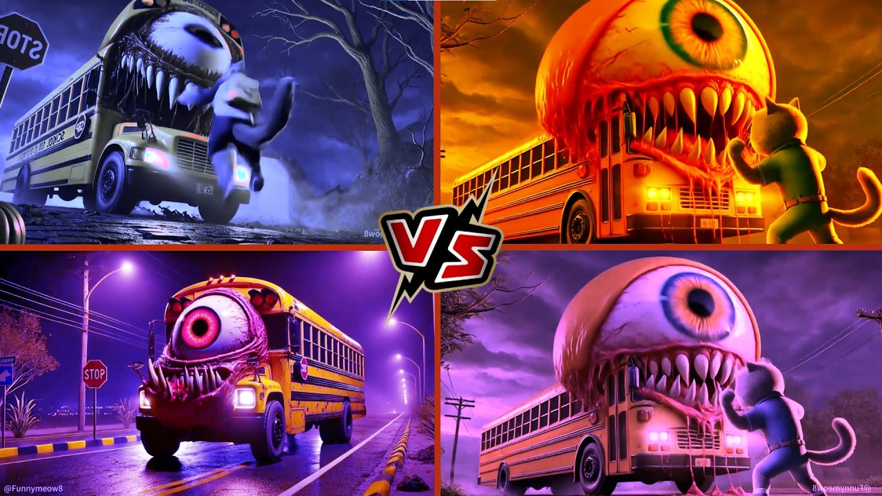 🚌SCHOOL BUS EATER🎶CoffinDance Song
