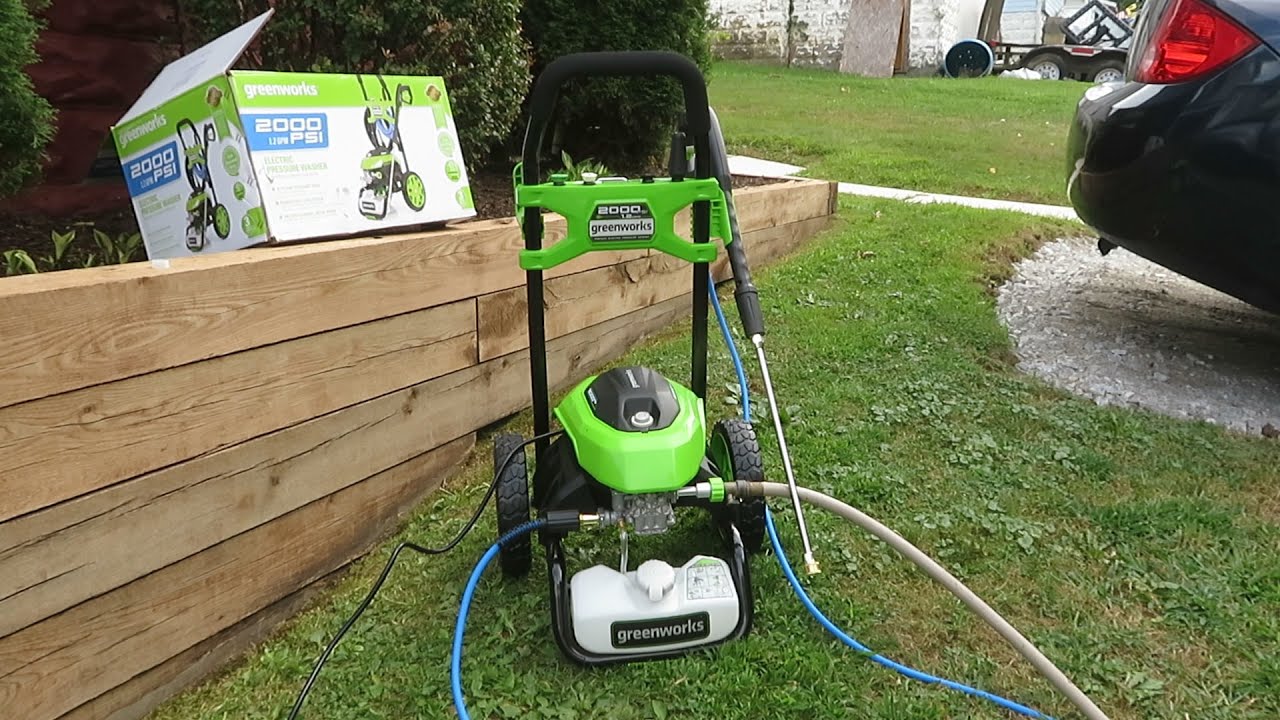 Мойка высокого давления Greenworks 2000 Psi