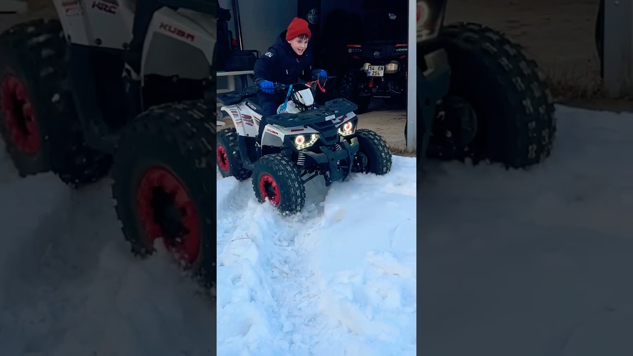 Karda atv batırmak