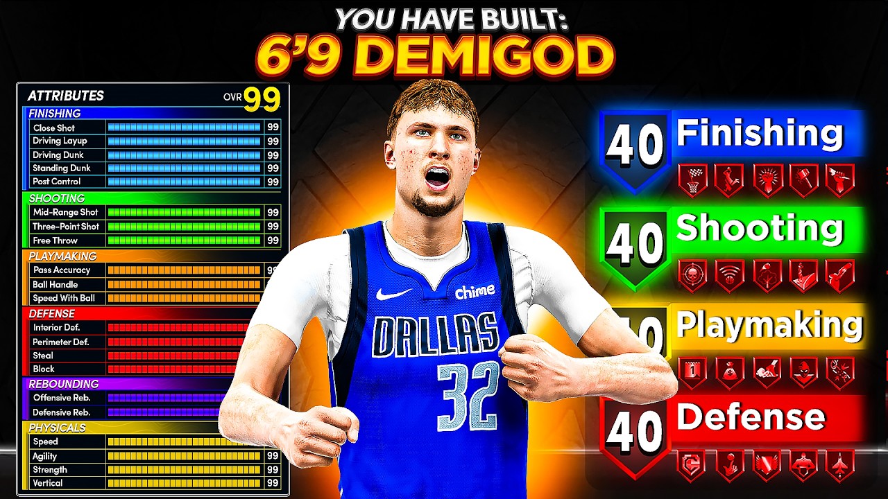 Этот билд &laquo;Каратель&raquo; ростом 206 см доминирует в NBA 2K27! Универсальный полубог! Лучший билд в NB...