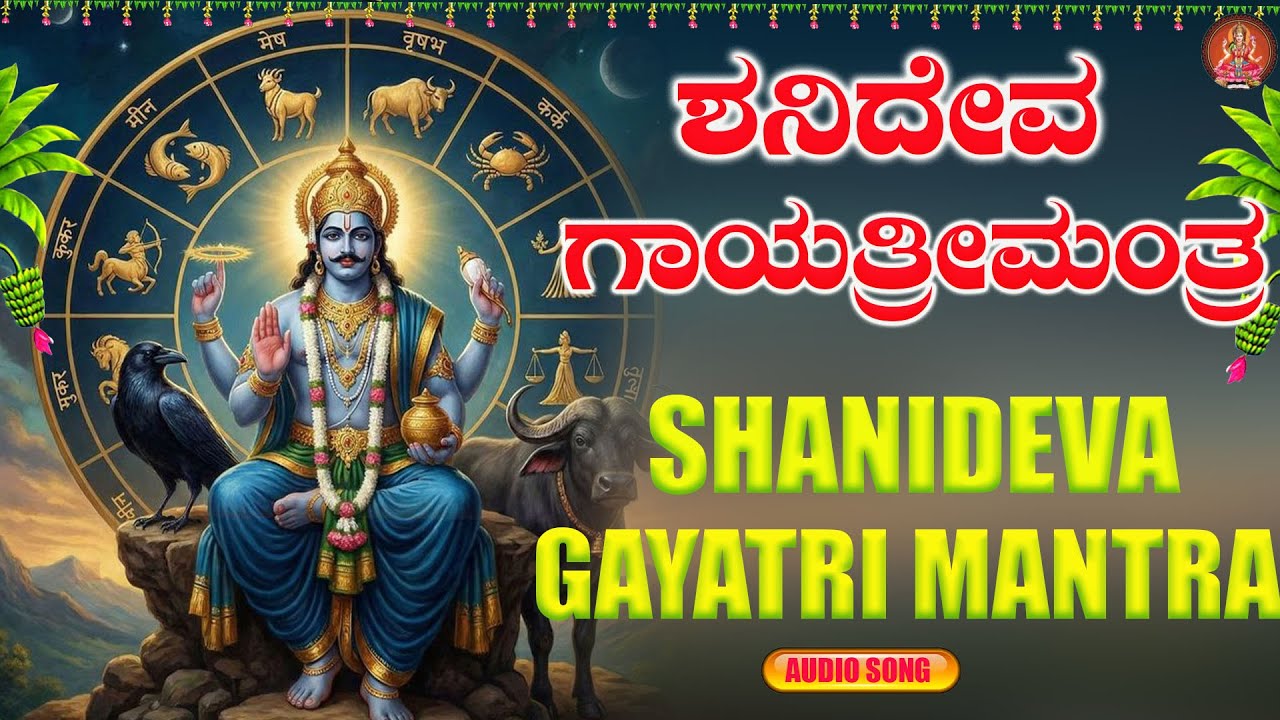 ಶನಿದೇವ  ಗಾಯತ್ರಿ ಮಂತ್ರ | Shanideva Gayathri Mantra | Bhakthi Sudhe |Audio Song