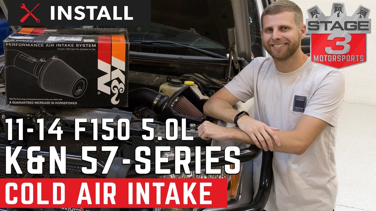 Установка системы холодного впуска воздуха K&N 57-Series для F150 5.0L 2011-2014