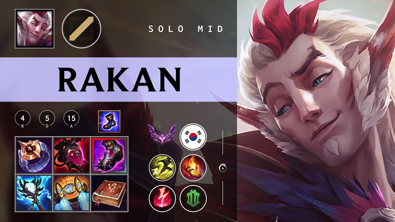 Rakan Mid vs Ahri - KR Master Patch 26.04