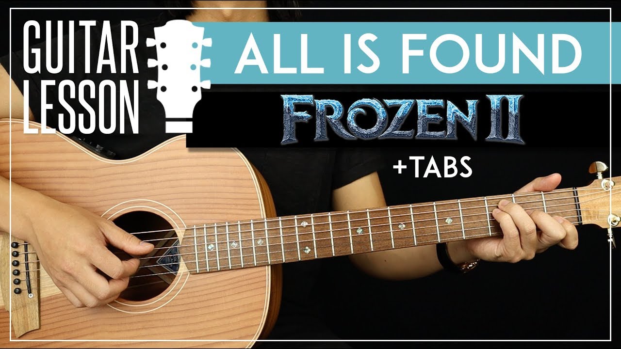 All Is Found Guitar Tutorial Frozen 2 ❄ Kacey Musgraves Guitar Lesson Fingerpicking + TAB