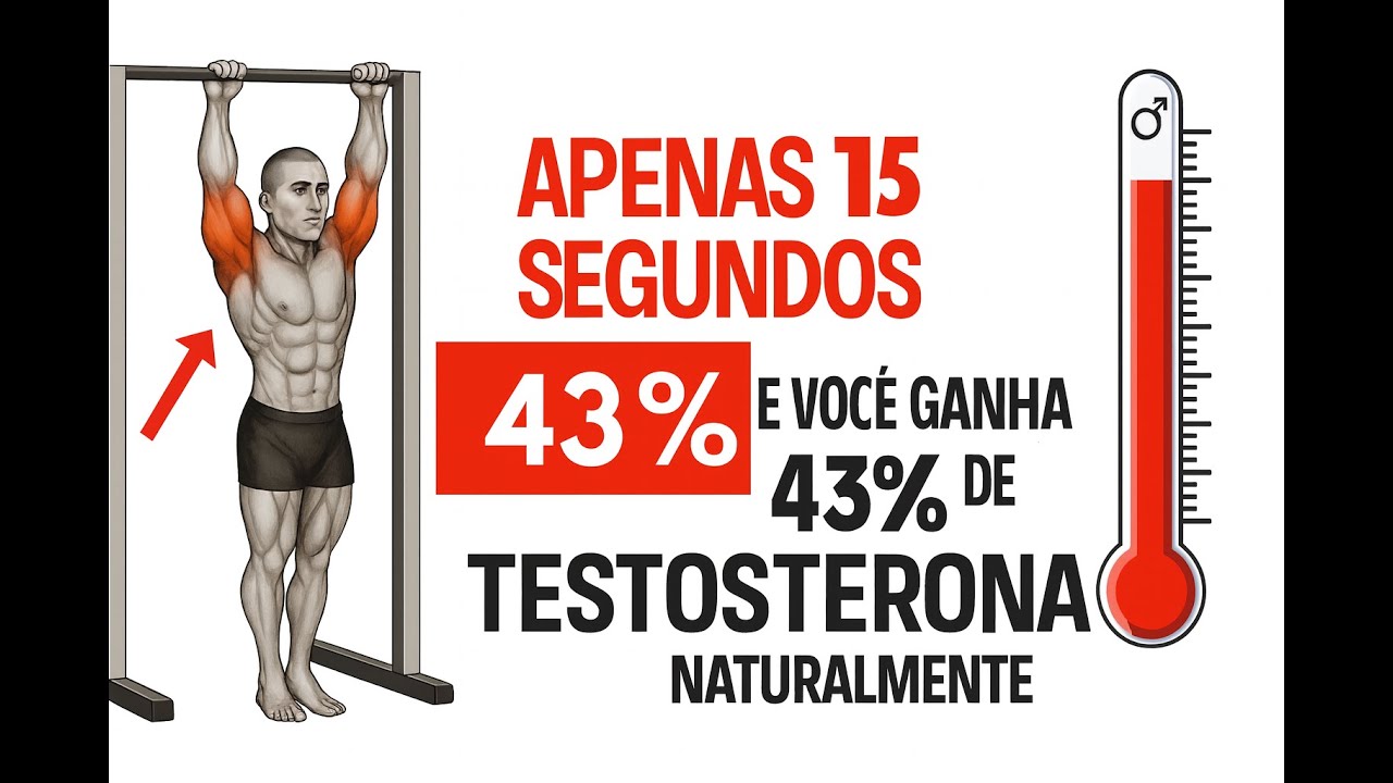 Apenas 02 exercícios isométricos aumentam a testosterona naturalmente.