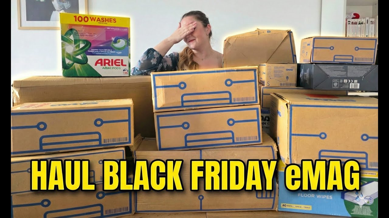 Cumpărături de  BLACK FRIDAY | HAUL eMAG 📦| Detergenți și electrocasnice 🤖🧴
