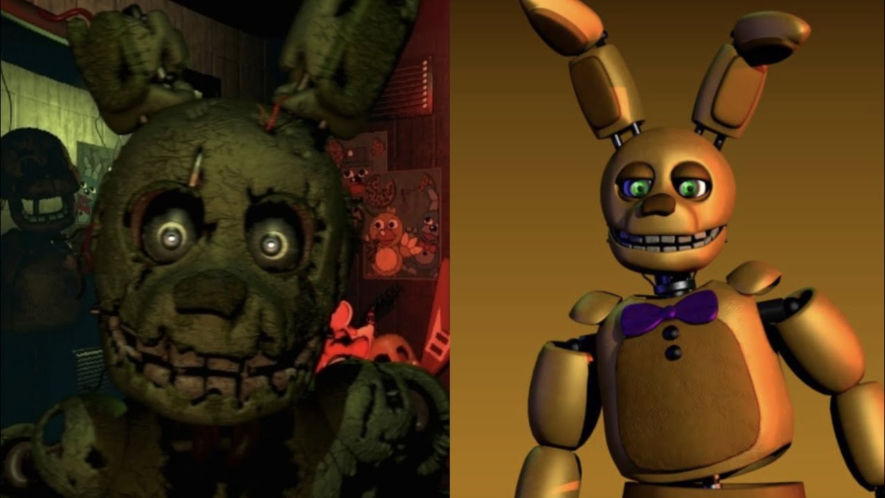 springtrap and spring bonnie sing monster by skillet (requested)