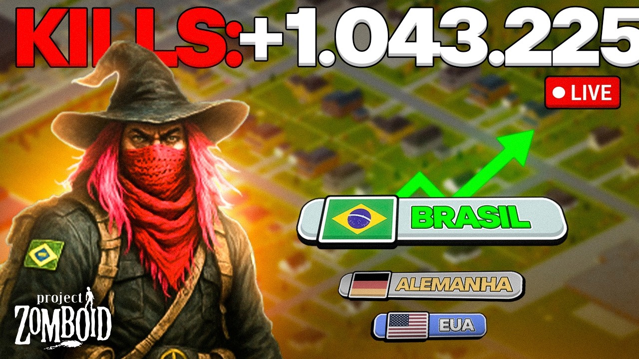 🔴 AO VIVO | 1.043.225 KILLS  8 anos de Sobrevivência | O MUNDIAL DE ZOMBOID 🇧🇷