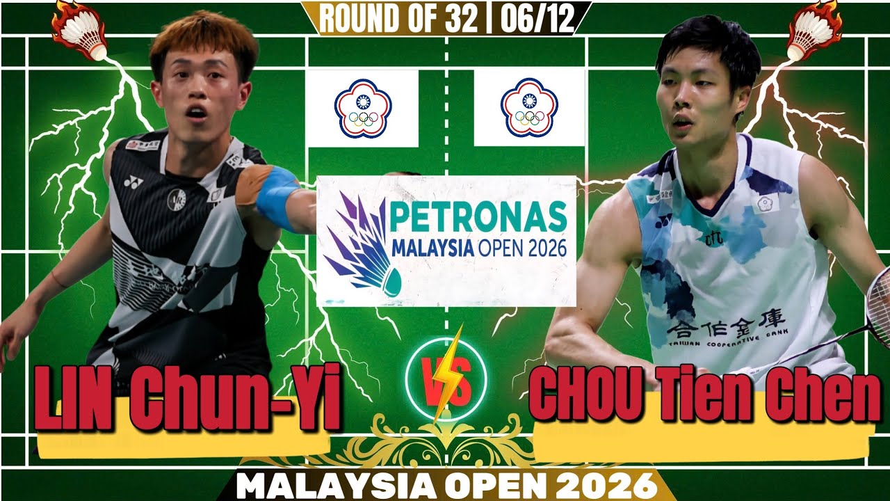 🔥 INTERNAL MATCH 🔥 CHOU Tien Chen (TPE) vs LIN Chun-Yi (TPE) | R32 Petronas Malaysia Open 2026