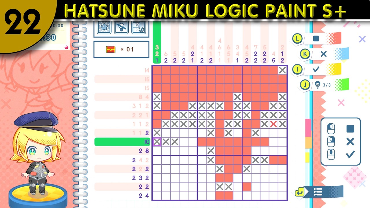 (22) HATSUNE MIKU LOGIC PAINT S+ = Gameplay 4K 60 FPS
