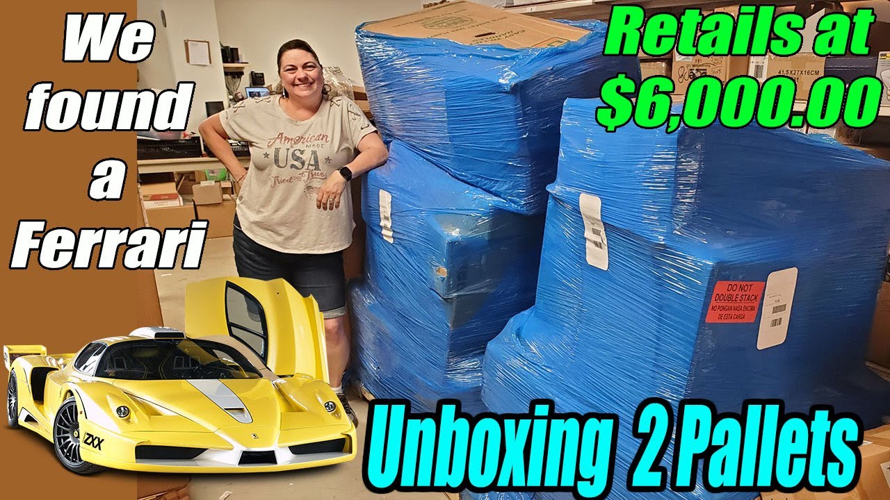 Unboxing 2 Pallets and we Found a Ferrari - Retails at $6,000.00 - What did we Get?