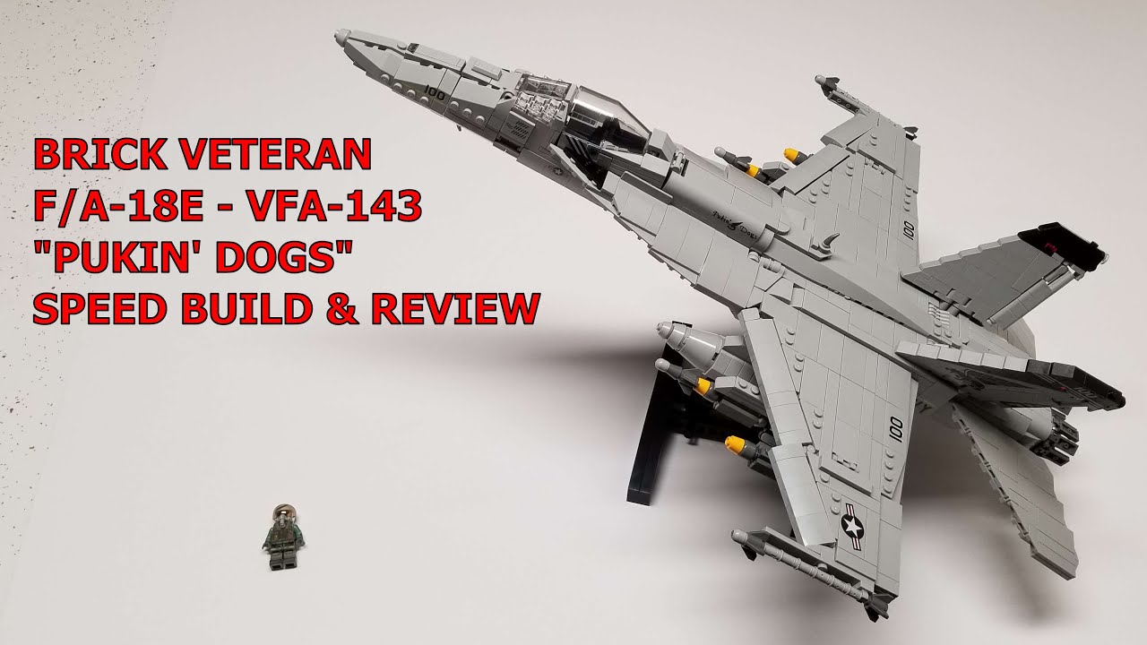 BRICK VETERAN CUSTOM LEGO, F/A-18E - VFA-143 