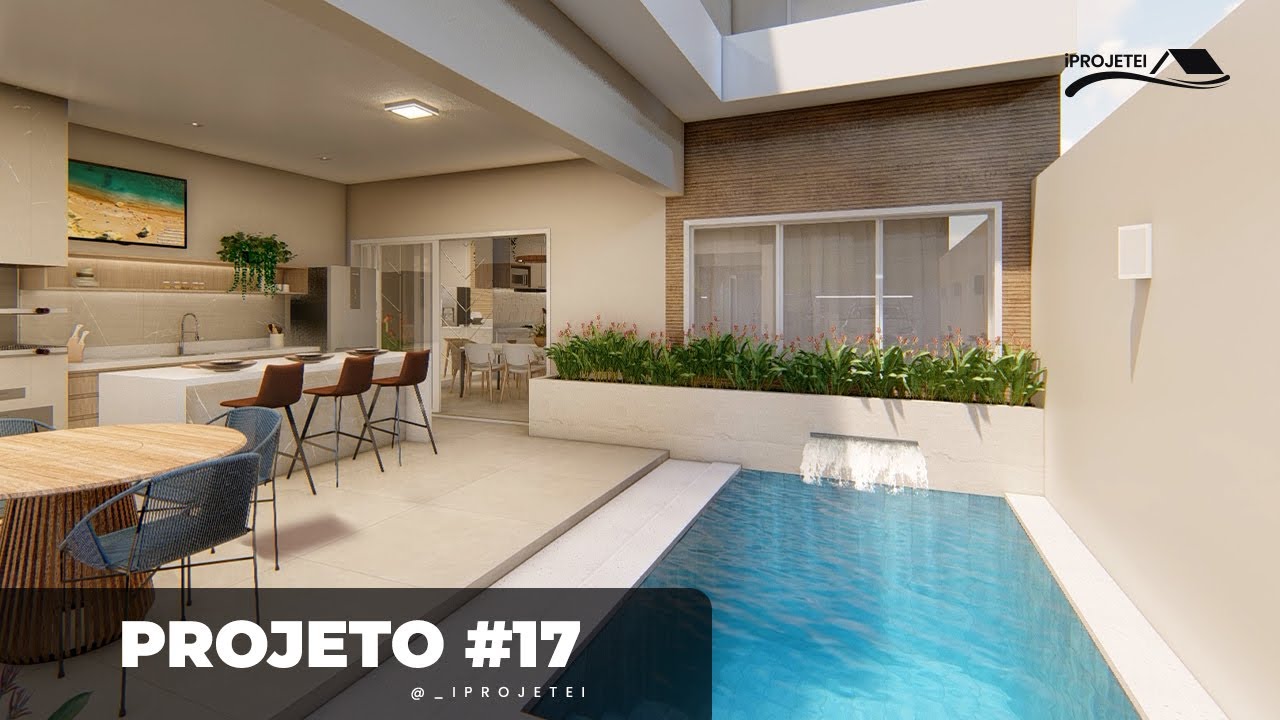 Tour pelo Interiores do Projeto 17 | Sobrado com 3 dormit&oacute;rios e Cozinha com bancada em 